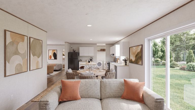 Living and kitchen