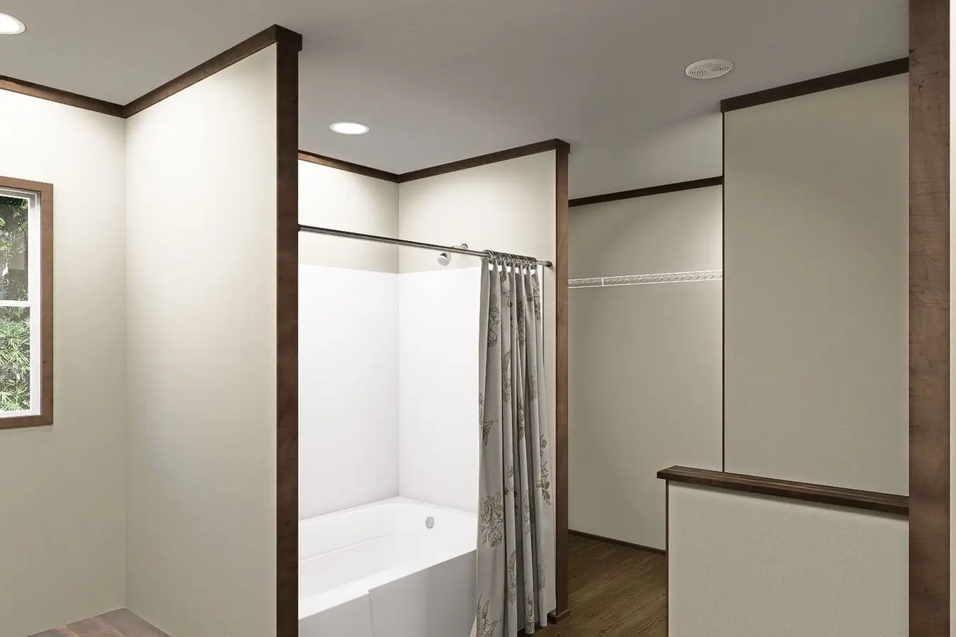 Primary Bathroom — Tub & Shower