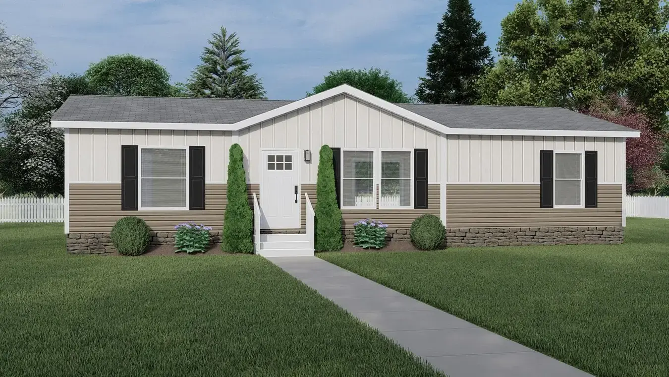 Exterior — tan finish