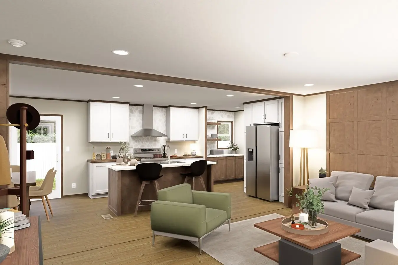 Living Room & Kitchen