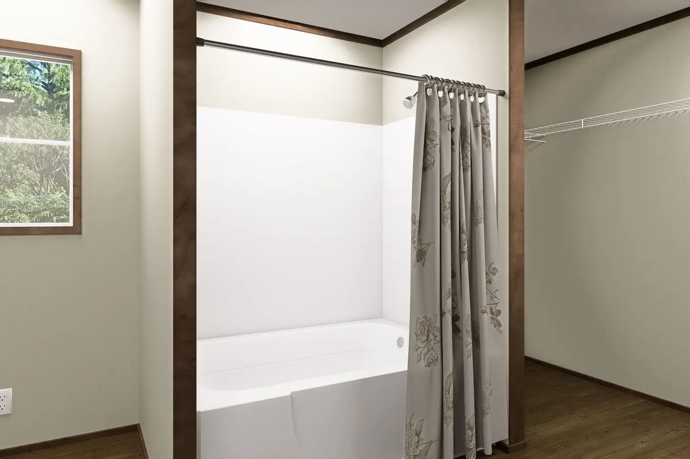 Primary Bathroom — Tub & Walk-In Closet