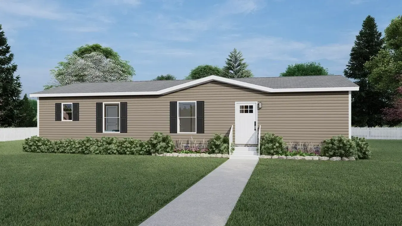 Exterior — tan finish