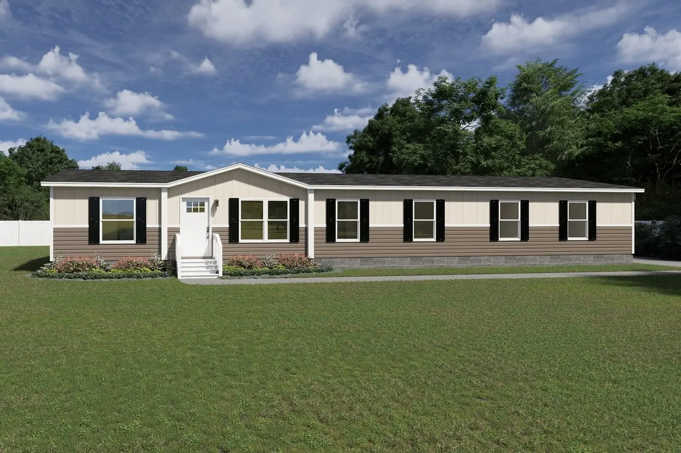 Exterior — Two-Tone Tan & Brown