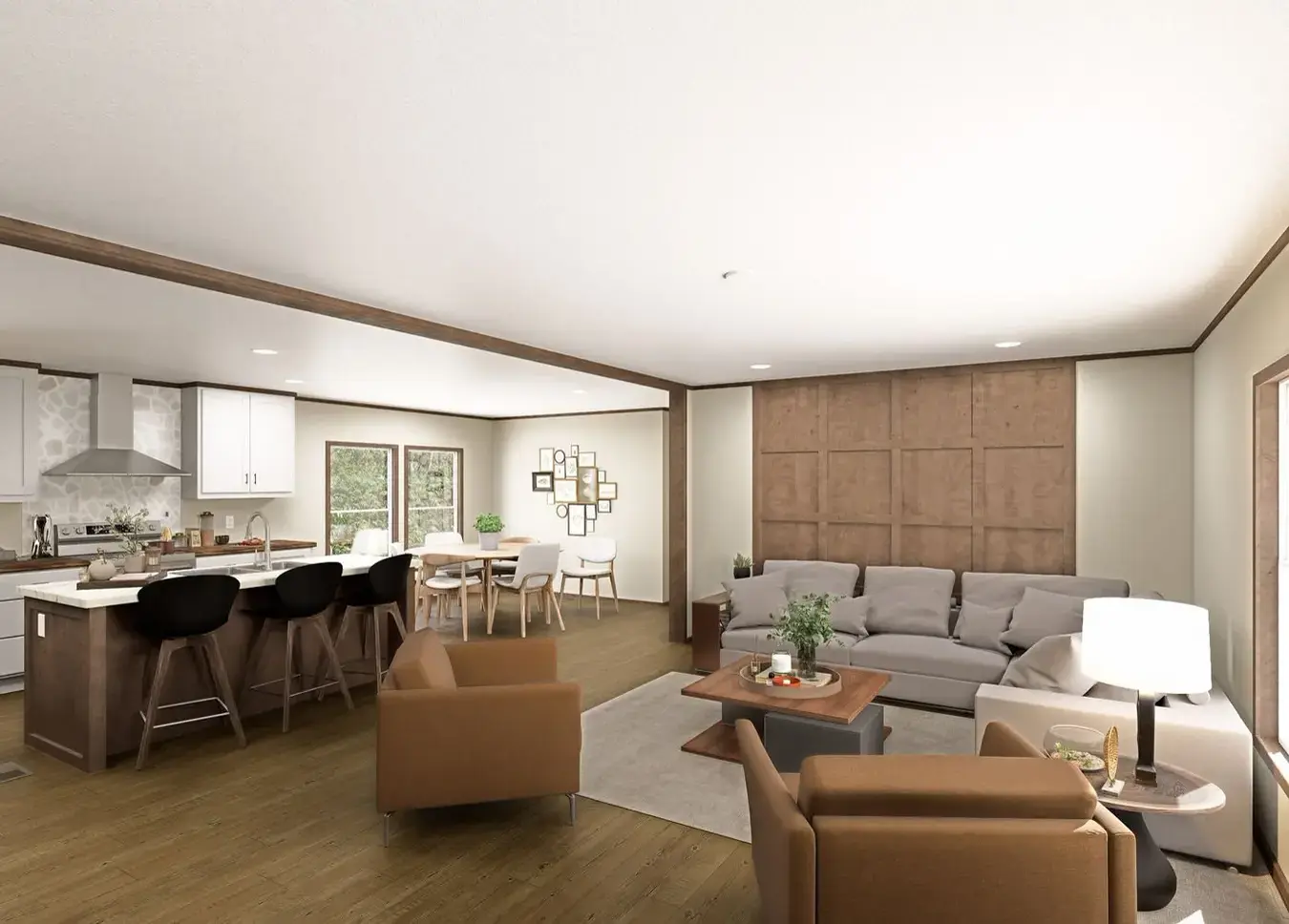 Living Room & Kitchen