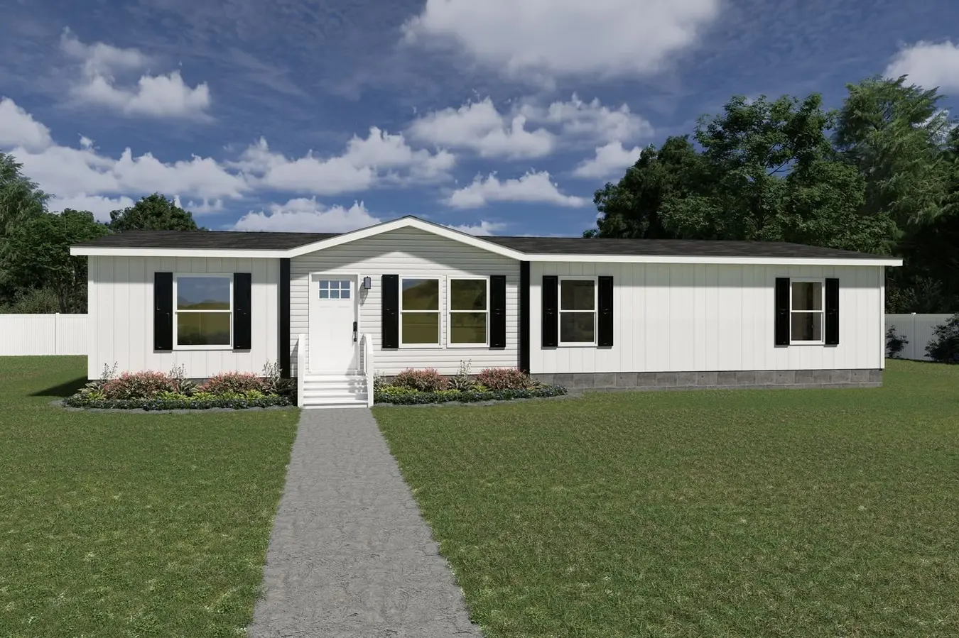 Exterior — White Board & Batten