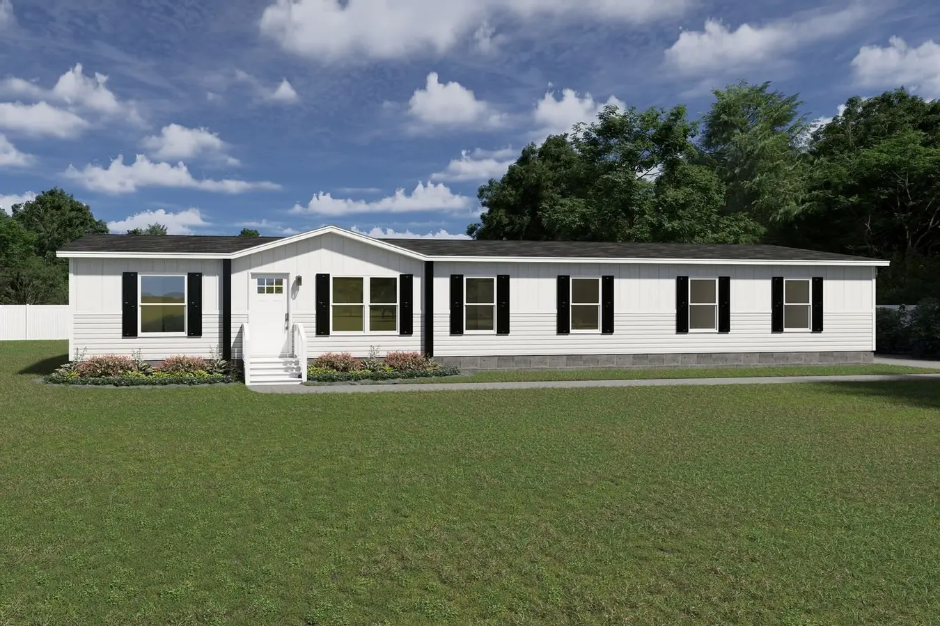 Snowcap manufactured home exterior