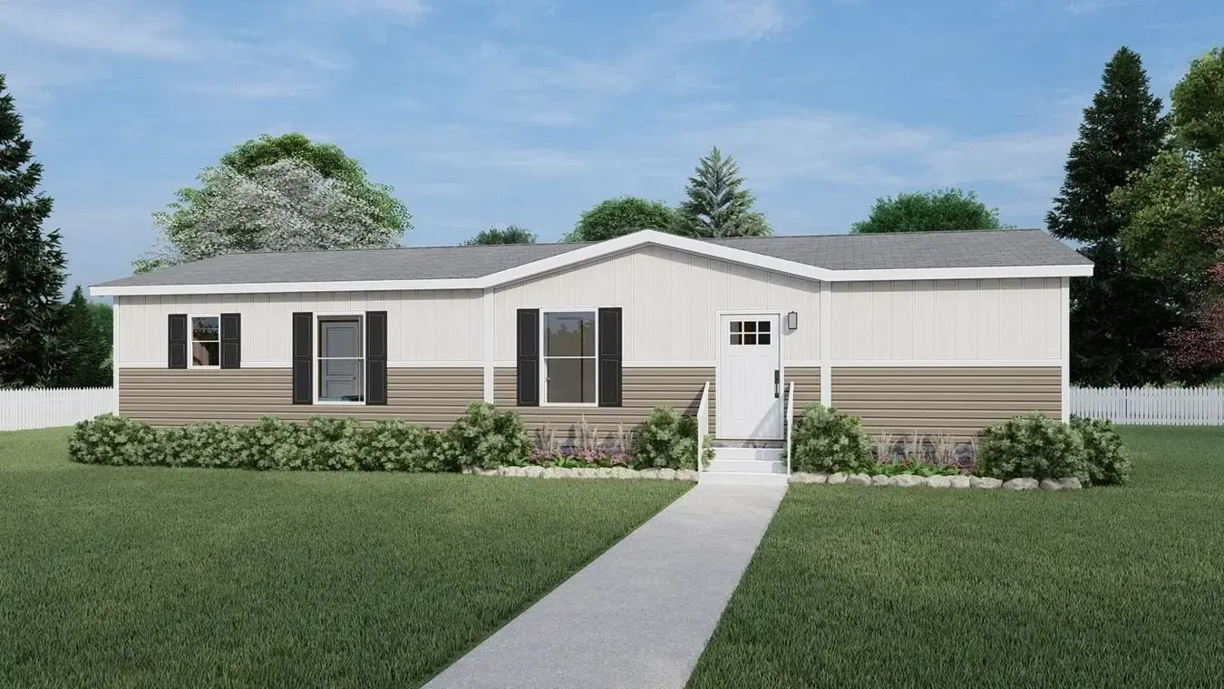 Exterior — two-tone finish