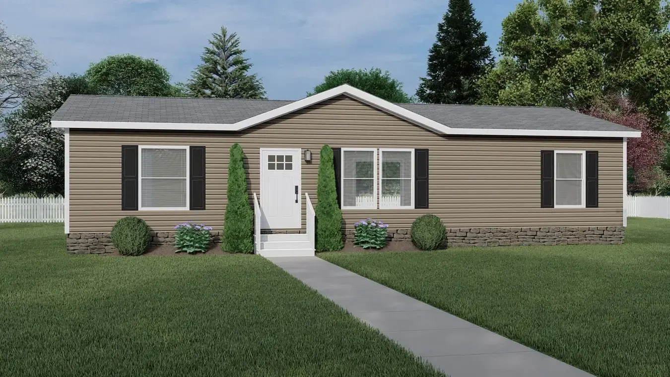 Exterior — alternate tan finish