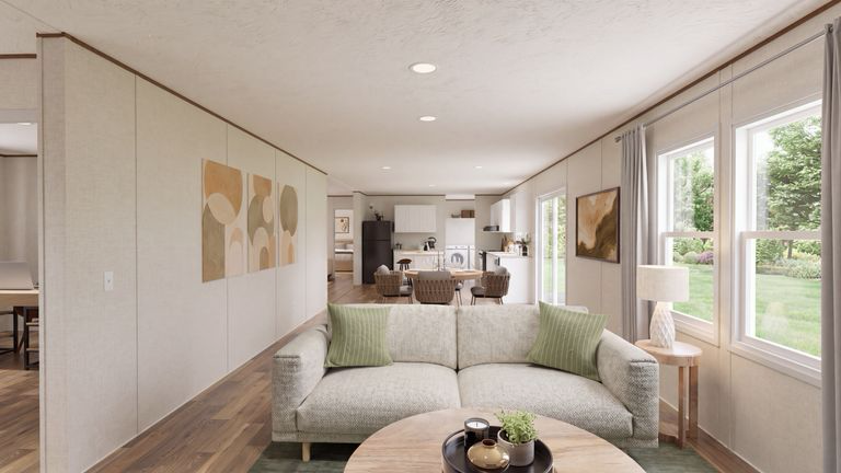 Living and kitchen